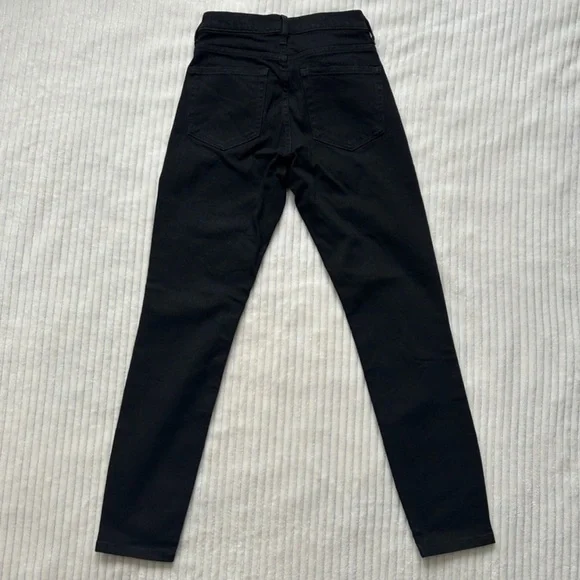 Everlane The Authentic Stretch High-Rise Skinny Jeans, Size 24 Ankle, Black - Picture 4 of 12